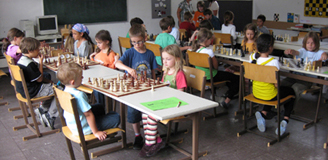 Start der Schachrallye in Landeck